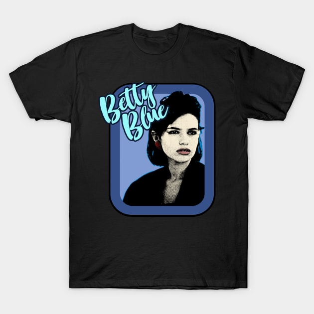 Beatrice Dalle Betty Blue Retro Tribute T-Shirt by DankFutura